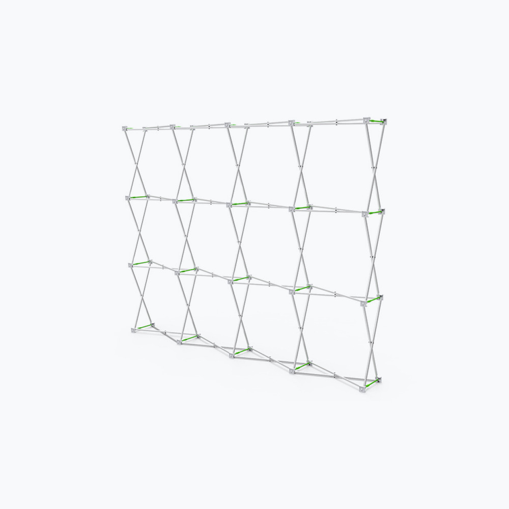 10ft Straight Velcro Fabric Pop Up Display (Hardware Only)